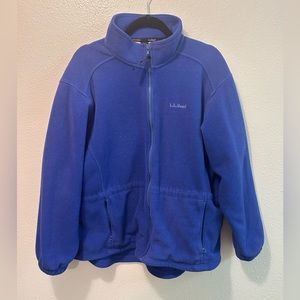 L.L. Bean purple zip up sweater